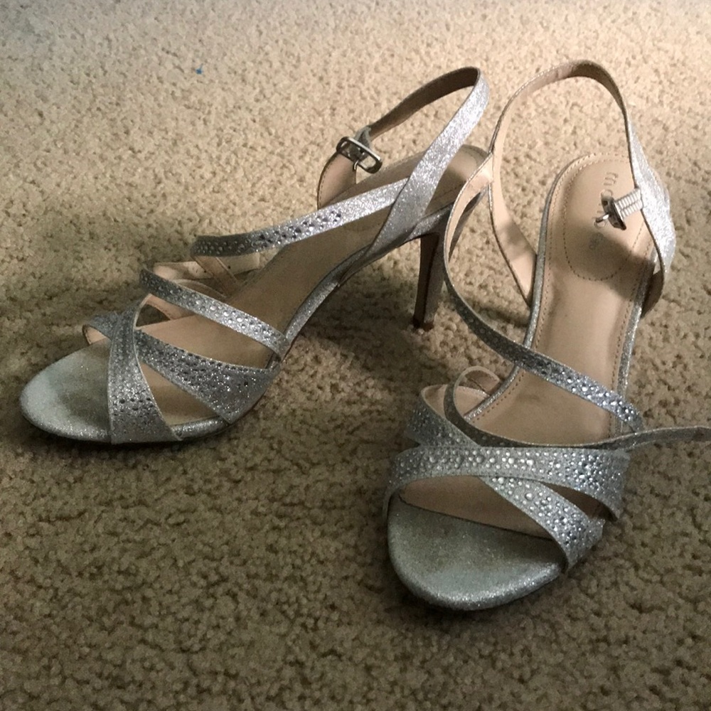 Silver Sparkle Dress Shoes